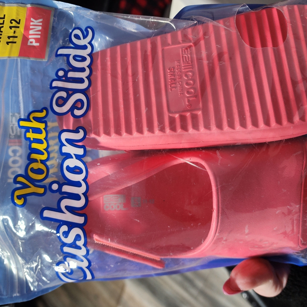 Youth Cushion Slide Pink Shoes
